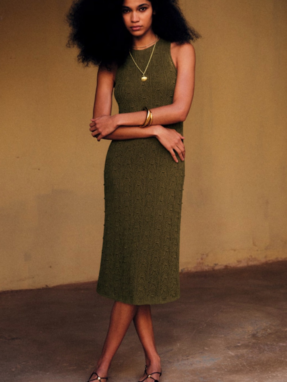 NWT SEZANE WILMA DRESS OLIVER GREEN